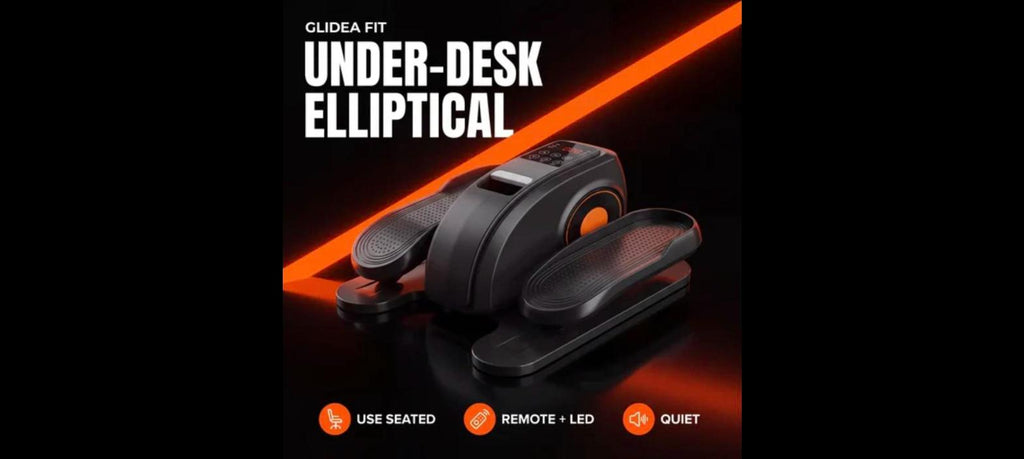 Under-Desk Elliptical - Quiet Seated Pedal Machine with Remote