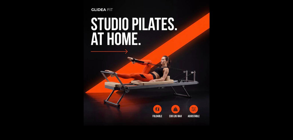 Foldable Pilates Reformer - Home Reformer Machine, Up to 330 lbs