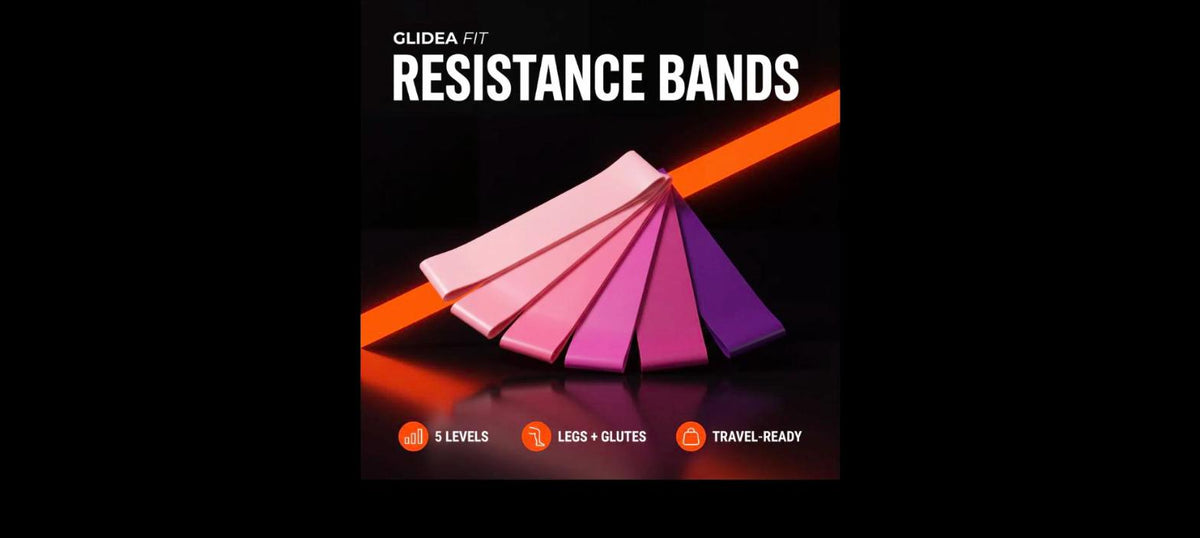 Resistance Loop Bands - Set of 5 Exercise Bands for Legs, Glutes & Home Workouts