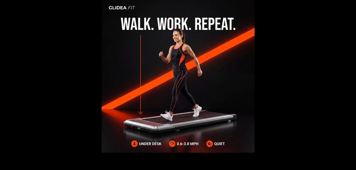 Compact Walking Pad - Under-Desk Treadmill, Quiet & Portable